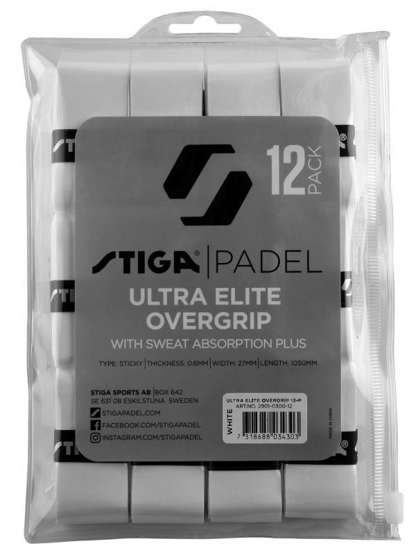ULTRA ELITE PADEL OVERGRIP 12-P WHITE